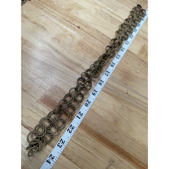 Betsey Johnson Gold-Tone 36" Heavy Double-Ring Chain Link Necklace - Picture 3 of 12